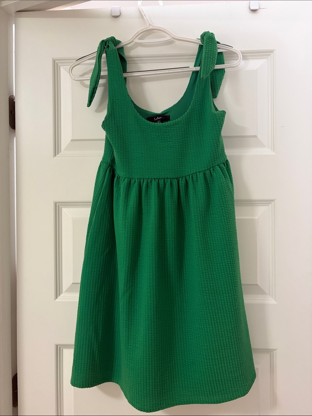 Lulu's Emerald Green Tie-Shoulder Girls' Sundress